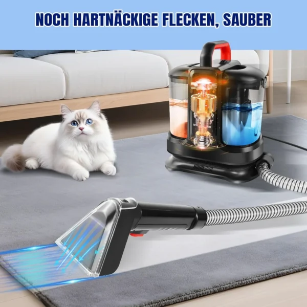 Multifunktionaler Nass- und Trockensauger  Teppichreiniger  Entfernt Flecken von Teppichen und Sofas