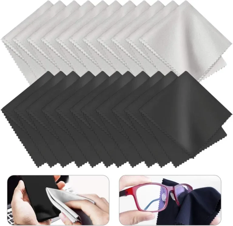 12 Stück Mikrofaser-Reinigungstuch, 15 x 18 cm, Brillenputztuch, fusselfreies Tuch für LCD-Bildschirme, Linsen, Kamera, Handy, Laptop