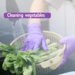20/50/100/200/4001000 Stück Einweghandschuhe aus violettem Nitril, geeignet für Autoküchen, Gartenarbeit und Hausmannskost 3