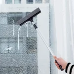 Fensterreinigungsbürste Badezimmerspiegel-Glaswischer Auto-Reinigungswerkzeug Schiebetür-Duschglas-Reiniger mit Verstellbarem Langem Griff 2