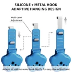 Silikon-Toilettentank-Reinigerhalter mit Verstellbarem Haken, Reinigungstablettenspender, Geruchsneutralisierer, Aufbewahrungskorb, Badezimmerzubehör 3