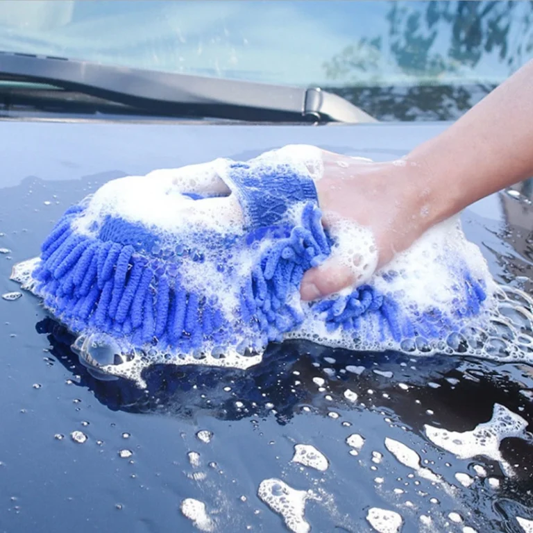 1pc Auto Waschen Handschuh Mikrofaser Chenille Auto Waschen Schwamm Pflege Waschen Detaillierung Pinsel Pad Multifunktions Reinigung Werkzeug 2