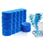 Blaue Toilettenreiniger-Tabletten mit automatischer Spülung, langlebige Blasen-Lufterfrischer-Scheiben für die Wartung von Badezimmer-Toiletten-WC-Hygiene 4