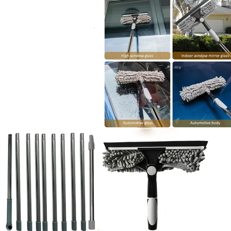 100CM-420CM Ausziehbare Spleißstange Bodenschaber Haushalt Fensterreinigung Wischer Glasschaber Fensterwischer 2