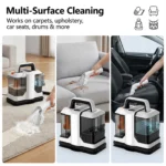 Podofo 750W Teppich-Fleckenreiniger Hochdruck-Sprühreinigungsgerät Handgehaltener Teppichreiniger für Sofa, Autositz, Vorhang-Reinigung 2