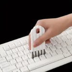 2 Stück Tastaturbürsten, Multifunktions-Computer-Reinigungsbürsten, weiche Bürste, Ecklücke, Staubwedel und Tastenkappen-Reinigung 3