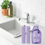 1 Set Plastik Cleanlix Reiniger Tiefenreinigung All-in-One Fleckenentferner Mehrzweckreiniger für Alle Oberflächen mit Reinigungstabletten 2