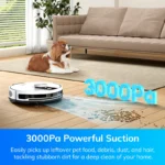 ILIFE A12 Pro Roboter-Staubsauger- und Wisch-Kombination, LIDAR-Navigation, selbstaufnahmer Staub, 3000 Pa Saugkraft, App/Fernbedienung 4