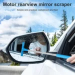 Teleskopischer Auto-Rückspiegelreiniger mit Silikonabzieher, Auto-Glasreiniger mit Ausziehbarem Griff 6