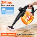 Handgehaltener Hochdruck-Dampfreiniger zur Sterilisation und Fleckenentfernung, für Haus, Küche, Badezimmer, Fliesen und Autoinnenraum-Reinigung, 1400 W 3
