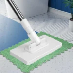 Reinigungsmop mit 4 Ersatztüchern, Einweg-Gesichtstuch-Reinigungsmop mit abnehmbarer Pressklemme, kein Handwaschen erforderlich 4