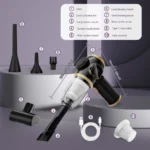 BELIBUY 9000Pa Kabelloser Auto-Staubsauger, Smart-Display mit HEPA-Filter, Geeignet für die Reinigung von Autositzen, Tastaturen und Sofas 3
