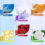 Toiletten-Gel-Reiniger mit Blumenstempel, langanhaltend, antibakteriell, WC-Deodorant, Lufterfrischer, 6 Düfte, umweltfreundlich, für Urinal und Toilette 5