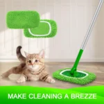 2er-Pack wiederverwendbare Trockenkehrtücher, Mikrofaser-Nassmopp-Pads, kompatibel mit Swiffer Sweeper Mop Replacement 5