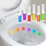 4 Stück Toilettengel mit Blumen-Design, Toilettengel, Toilettenblümchen-Desodorierungsartefakt mit langanhaltendem Duft, Toilettengel