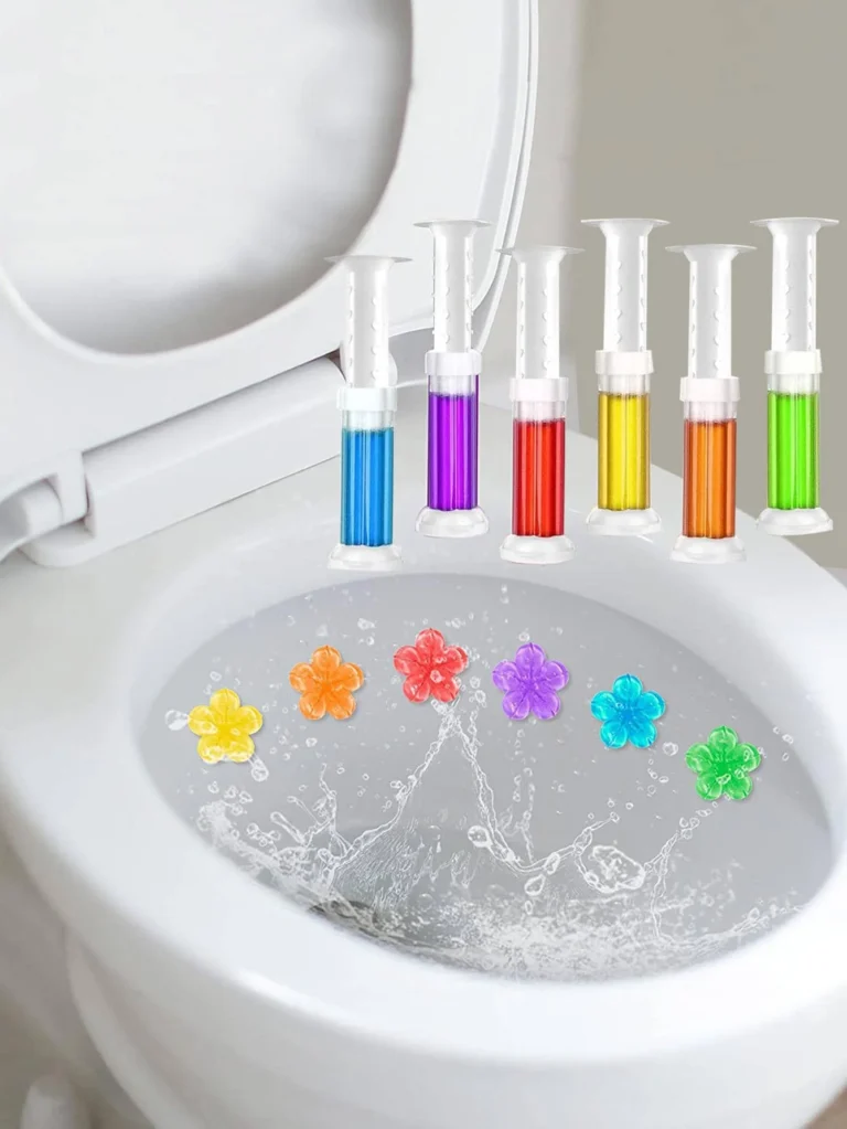 4 Stück Toilettengel mit Blumen-Design, Toilettengel, Toilettenblümchen-Desodorierungsartefakt mit langanhaltendem Duft, Toilettengel
