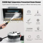 2500 W tragbarer Dampfreiniger, hohe Temperatur, Sterilisation, Druckstrahl-Waschmaschine für Zuhause, Auto, Küche, Klimaanlage 2