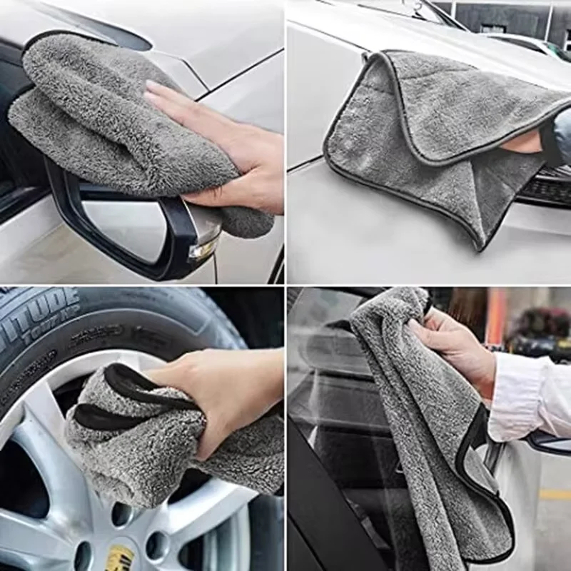 100 x 40 cm Mikrofaser-Autowaschhandtuch, schnell trocknend, automatische Reinigung, extra weiches Tuch, hohe Wasseraufnahme für Autowaschzubehör 2