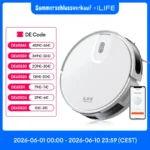 ILIFE V20 Roboterstaubsauger, 5000 Pa Saugleistung, SOF LiDAR Smart Navigation, APP-Steuerung, anpassbare Reinigung, selbstaufladend