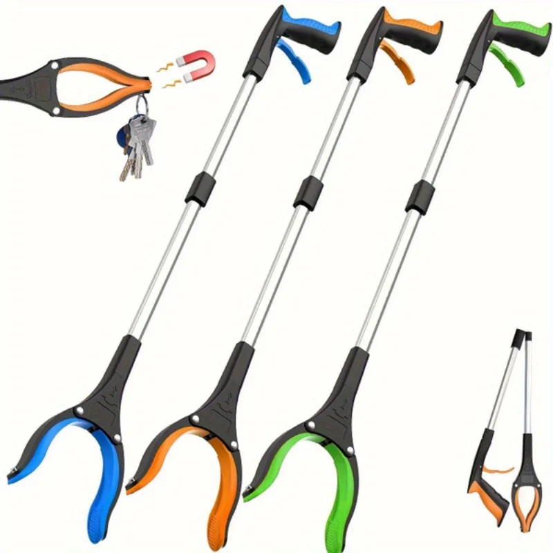 32 Zoll Hochleistungs-Müllgreifer mit 360° °   Drehbare Klemme – leicht, ideal für Senioren und den Außenbereich, faltbar