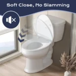 SAMODRA Toilettensitz mit Absturzsicherung O-förmiger Toilettensitz aus UF-Material (O-Form) 6