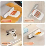 Wischmopp- und Schwamm-Sets, selbstauswringender Mini-Handschwamm-Mopp, faltbares Reinigungsgerät für Badezimmer, Küche, Tischplatte, Glas 3