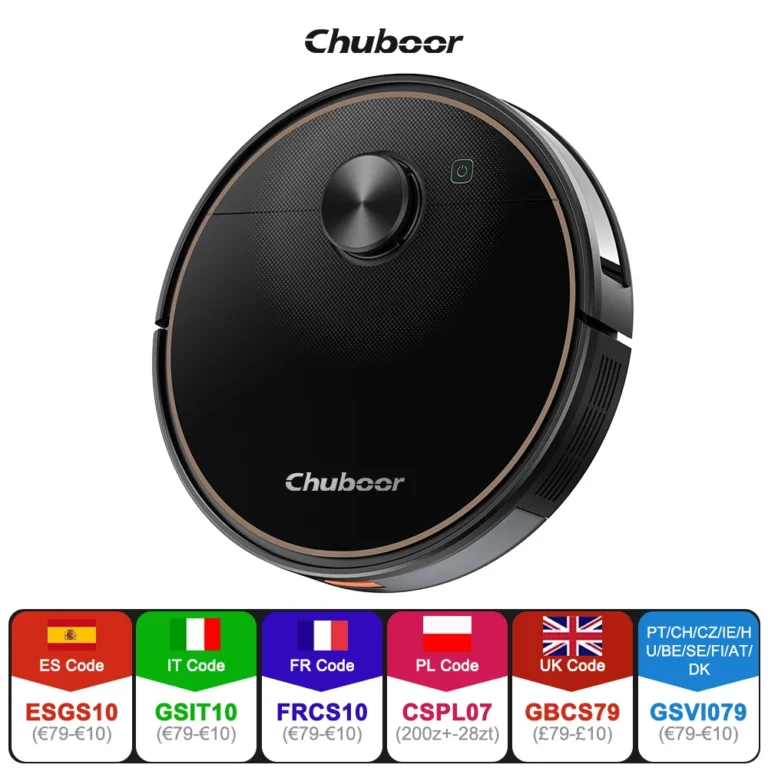 Chuboor 3-in-1-Roboter-Staubsauger mit 6500 Pa Saug- und Wischroboter, kompatibel mit der LiDAR-Navigations-App mit automatischer Aufladung