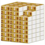 5 Packungen Zeichenpapier, verdickte Papiertücher, Zeichenpapiertücher aus natürlicher Holzzellulose, herausziehbare Papiertücher, Gesichtstücher für das Auto