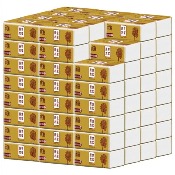 5 Packungen Zeichenpapier, verdickte Papiertücher, Zeichenpapiertücher aus natürlicher Holzzellulose, herausziehbare Papiertücher, Gesichtstücher für das Auto