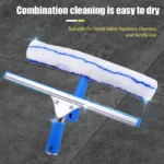 1 Stück 35cm Glas wischer Fenster putzer Mikro faser Bürsten kopf Bad Glass piegel reiniger inländische kommerzielle Wischer Set