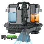 Tragbarer Teppichreiniger 450W 12KPa Tragbarer Fleckenentferner für Auto Sofa Tierhaare, Sprüh-Saug-Polsterreinigungsmaschine