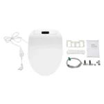 220 V intelligenter V-förmiger Bidet-Toilettensitz, LED-Anzeige-Lichtquelle, Toilettensitz für Badezimmer, Fernbedienung 3