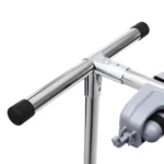 Beweglicher Bodenstehender Mopphalter Silberner Mobiler Reinigungswagen mit 4 Universalrädern Mopphaltergestell Mobiler Trolley ﻿ 6
