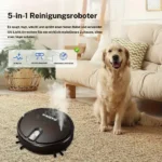 Roboter-Staubsauger, Staubsaugen, Wischen und Sprühen in einem, USB-wiederaufladbar, Reinigungsroboter, Staubsauger, geeignet für harte Böden