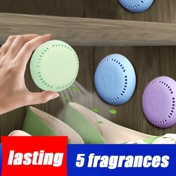 5-Düfte, Toiletten-Aromatherapie-Duft, langlebig, fester Lufterfrischer, Schlafzimmer, Kleiderschrank, Auto, Zuhause, Haushalt, frischer, Deodorant