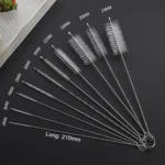 Lange Stroh-Bürsten-Set Nylon Langstiel-Rohrreiniger Mehrzweck-Becher-Flaschen-Riss-Reinigungsbürsten-Kit Haushalt Reinigungswerkzeuge 6