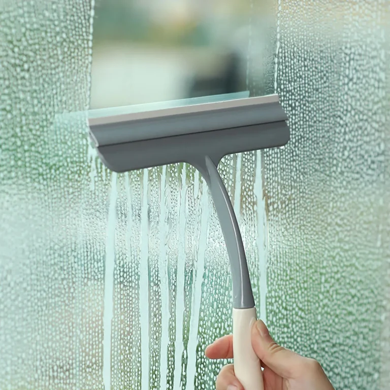 1 Stück Duschfenster-Abzieher für Duschtüren, Badezimmerfenster und Autoglas, Reinigungszubehör für den Haushalt 2