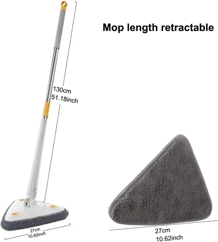 Neuer erweiterter Dreiecks mopp 360 Twist Squeeze Wringing Xtype Fensterglas Toilette Bad Boden wand Fenster reinigung Mopp 2