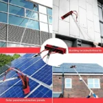 29,53 Fuß Solarpanel-Reinigungsbürste Fensterbürste mit Teleskopgriff Drehbare Solarpanel-Reinigungsausrüstung, Reinigungsset 6