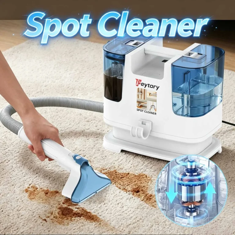 Blauer Fleckenentferner, Tragbarer Teppich- und Polsterreiniger, Sofa- und Teppichreinigungsmaschine, Handgehaltener Bodenfleckenentferner 2