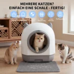 Intelligente Reinigungs-Katzentoilette, 80L Raumkapsel, 9L Katzentoilette, mit Sicherheitssensor, APP-Steuerung, automatische Katzentoilette mit Anti-Einklemm-Funktion, geeignet für Familien mit mehreren Katzen. 3
