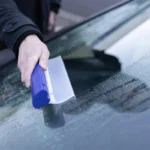 Auto-Glasreiniger mit Silikonblatt, Fensterabzieher für Windschutzscheiben, Autoreinigungswerkzeug zum Schaben und Reinigen