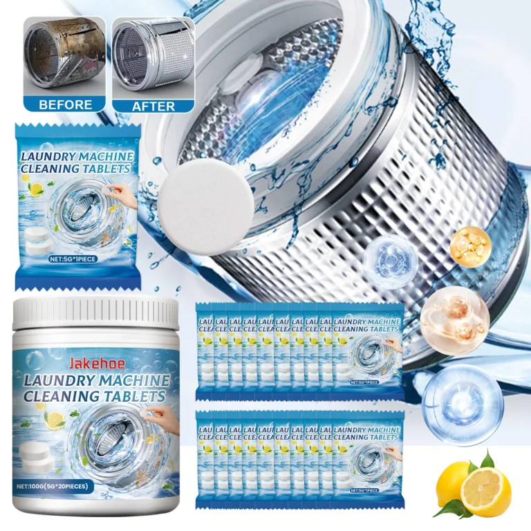 20 Stück Waschmaschinen-Reinigungstabletten, Brausetabletten-Roller, automatische Waschmaschine, reinigt schnell Schmutzgeruch
