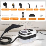 Podofo 2500 W Handdampfreiniger, tragbarer Druckdampfer, 220 V, EU-Stecker, Tiefenreinigung für Auto, Küche, Badezimmer usw. 2