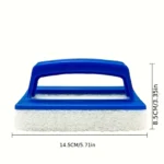 Reinigungsschwammbürste mit Griff, Pooloberflächenreinigungsschrubber, Schwimmbad-Reinigungswerkzeug für Poolwände 2