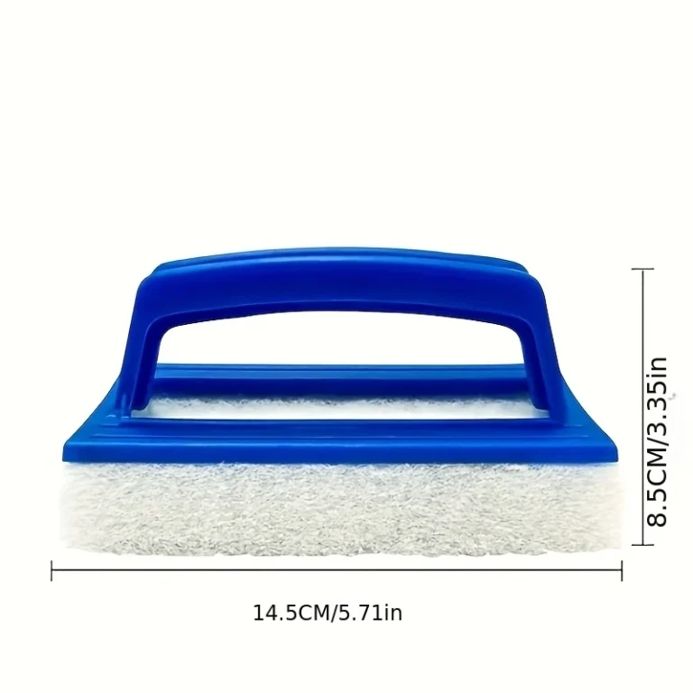 Reinigungsschwammbürste mit Griff, Pooloberflächenreinigungsschrubber, Schwimmbad-Reinigungswerkzeug für Poolwände 2