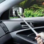 Auto-Rückspiegelreiniger, Glasnebelentferner, Schaber, Auto-Zubehör, Teleskop-Fensterreinigungsbürste mit Griff 3