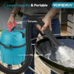 YOFIDRA kabelloser elektrischer Nass- und Trockensauger mit 10-Liter-Tank, industrielles Haushaltsreinigungswerkzeug für den Innenbereich, für Makita-Akku-Pin 5