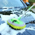 Auto Reinigung Werkzeuge Auto Detaillierung Reinigung Pinsel Einstellbare Super Saugfähigen Teleskop Lange Griff Reinigung Mopp Auto Zubehör