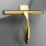 10'' 14 zoll Dusche Rakel Edelstahl Bad Reiniger Rakel Goldene Farbe Mit Haken Tür Glas Spiegel Auto Reinigung Werkzeug 3